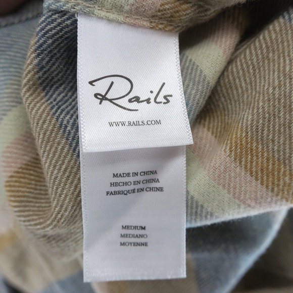 Rails‎ Runson Sante Fe Stripe Button Up Shirt Mens Medium Retail $148 - Picture 12 of 13